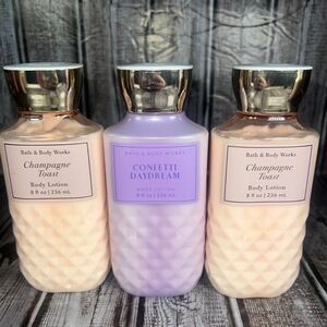 Lot of 3 Bath & Body‎ Works Lotion – Champagne Toast & Confetti Daydream